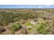 Scenic aerial view of a home nestled amidst a picturesque landscape of lush greenery and mature trees at 7322 Groveland Farms Rd, Groveland, FL 34736