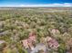 Aerial view of a charming community with lush green trees and well-maintained townhomes with mature trees at 117 Starling Ln, Longwood, FL 32779