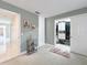 Bedroom area featuring decorative pictures and a closet, providing a relaxing space at 117 Starling Ln, Longwood, FL 32779