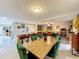 Dining room with stylish decor connects the kitchen, living spaces, and an outdoor area at 117 Starling Ln, Longwood, FL 32779