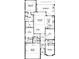 Floor plan featuring the layout of the home's bedrooms, bathrooms, kitchen, and living spaces at 145 Old Moss Cir, Deland, FL 32724