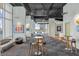 Stylish common area with comfortable seating and bright artwork at 150 E Robinson St # 2308, Orlando, FL 32801