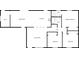 Floor plan that highlights the layout of this property, including the kitchen, bedrooms, and living areas at 4112 Grove Pl, Lakeland, FL 33810