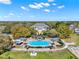 Aerial view of the community pool and clubhouse at 4721 Tara View Road, Leesburg, FL 34748