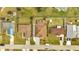 Aerial view of a house in a residential area at 639 Mesilla Dr, Kissimmee, FL 34758