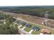 An aerial view showcasing multiple homes in a residential neighborhood at 17052 Sw 44Th Cir, Ocala, FL 34473