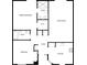 Detailed floor plan of home, showing the layout of the primary bedroom, living room, and kitchen at 1817 Christina Lee Ln, St Cloud, FL 34769