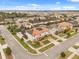 Home aerial view displaying the property's prime location, landscaping, and nearby pool at 19313 Pummelo Dr, Orlando, FL 32827