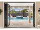 Inviting outdoor living space with a pool and water feature at 19313 Pummelo Dr, Orlando, FL 32827