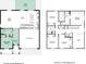 Detailed floor plan showcasing the layout of the first and second floors of the home at 2005 Canton Park Dr, Winter Haven, FL 33881