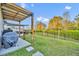 Backyard showing the patio area, grill, and well-maintained lawn with a fence at 2940 Scarlett Dr, St Cloud, FL 34772
