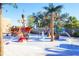 The splash pad offers hours of fun and entertainment with its pirate ship theme and water features at 394 Captiva Dr, Davenport, FL 33896