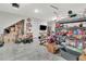 Spacious two car garage with ample storage and organizational space for equipment and household items at 760 Annabell Ridge Rd, Minneola, FL 34715
