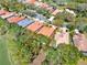 Property highlighted in red, with tree coverage at 9346 San Jose Blvd, Howey In The Hills, FL 34737