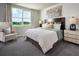Comfortable bedroom with a large window and natural lighting, creating a cozy atmosphere at 1550 Mermaid Way, Haines City, FL 33844