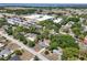 Overhead view of community homes and landscape showcasing neighborhood features at 295 W Charlotte Ave, Eustis, FL 32726