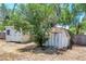 Storage sheds in a private, shaded backyard at 295 W Charlotte Ave, Eustis, FL 32726