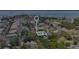 Aerial view outlining the property in town at 301 S Palmetto Ave, Sanford, FL 32771