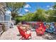 Inviting brick patio with colorful mural, perfect for outdoor gatherings at 301 S Palmetto Ave, Sanford, FL 32771