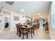 Dining room with nice decor and views of the kitchen and living area at 3764 Shoveler Ave, Leesburg, FL 34748