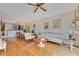 Bright and open living area with hardwood floors and a scenic view of the city at 401 E Robinson St # 202, Orlando, FL 32801