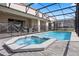 Relaxing screened pool features a spa and ample space for outdoor enjoyment at 4353 Lana Ave, Davenport, FL 33897