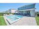 Inviting pool and spa with an enclosed patio and a spacious backyard for outdoor activities at 480 Burma St, Kissimmee, FL 34747