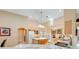 Bright kitchen with an island, recessed lighting, and modern cabinetry at 4933 Raylene Way, St Cloud, FL 34771