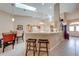 Inviting kitchen with bar seating and stylish pendant lighting at 4933 Raylene Way, St Cloud, FL 34771
