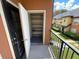 A balcony with a storage closet at 5959 Westgate Dr # 1526, Orlando, FL 32835