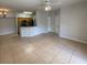 The open living space shows tile flooring and the eat-in kitchen area with lots of natural light at 5959 Westgate Dr # 1526, Orlando, FL 32835