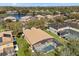 Aerial view of several homes each with screened in pools and green lawns at 9122 Stromboli Ct, Kissimmee, FL 34747