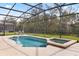Beautiful screened-in pool and spa offer a private and relaxing outdoor oasis at 9122 Stromboli Ct, Kissimmee, FL 34747