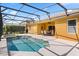 The screened-in pool area and covered patio create a perfect outdoor living space at 9122 Stromboli Ct, Kissimmee, FL 34747