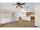 Dining area with ceramic tile flooring connecting to the kitchen at 729 Strihal Loop, Oakland, FL 34787