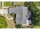 Aerial view of the home highlighting the layout and a brick-paved backyard patio area at 8534 Black Mesa Dr, Orlando, FL 32829