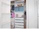 Neatly organized closet with built-in shelving, drawers, and hanging space to maximize storage at 12024 Sonnet Ave, Orlando, FL 32832