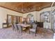 Spacious outdoor patio with a dining table and seating for Gathering gathering at 12860 Jacob Grace Ct, Windermere, FL 34786