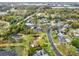 This is an aerial view of a residential neighborhood featuring mature trees, private pools, and pond at 137 Spring Chase Cir, Altamonte Springs, FL 32714