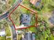 A bird's-eye view emphasizes the home's location within its surrounding neighborhood and landscaping at 137 Spring Chase Cir, Altamonte Springs, FL 32714