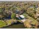 Expansive aerial view featuring a basketball court, recreational area, sand volleyball court, and waterfront access at 137 Spring Chase Cir, Altamonte Springs, FL 32714