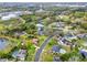 Aerial view showcases the home's location relative to community features and nearby water bodies at 137 Spring Chase Cir, Altamonte Springs, FL 32714