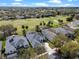 The community and golf course are visible in this aerial view, showing proximity and beautiful community design at 15144 Spinnaker Cove Ln, Winter Garden, FL 34787