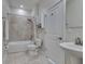Bathroom featuring a shower and tub combo at 1722 Lake Sims Pkwy, Ocoee, FL 34761