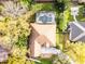 An aerial view of the home, highlighting the pool, patio, and lush surroundings at 252 Longhirst Loop, Ocoee, FL 34761