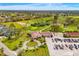 Aerial shot of the golf club, featuring the clubhouse, parking lot, and surrounding golf course at 2726 Babbitt Ave, Orlando, FL 32833