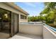 Balcony with view to bedroom and community green space at 1000 Winderley Pl # 237, Maitland, FL 32751