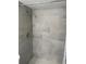 Tiled shower with sleek fixtures and glass door, providing a modern touch at 1324 S Pine Ridge Cir # D2, Sanford, FL 32773