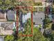 Drone's-eye view of the property lines, surrounding the house and backyard at 16 N Lawsona Blvd, Orlando, FL 32801