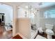 Bright bathroom featuring a glass enclosed shower with a rainfall shower head and mosaic tile flooring at 16 N Lawsona Blvd, Orlando, FL 32801